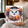 (Pre-Framed)Owl-Special Shape Diamond Painting Kit(25x25cm)