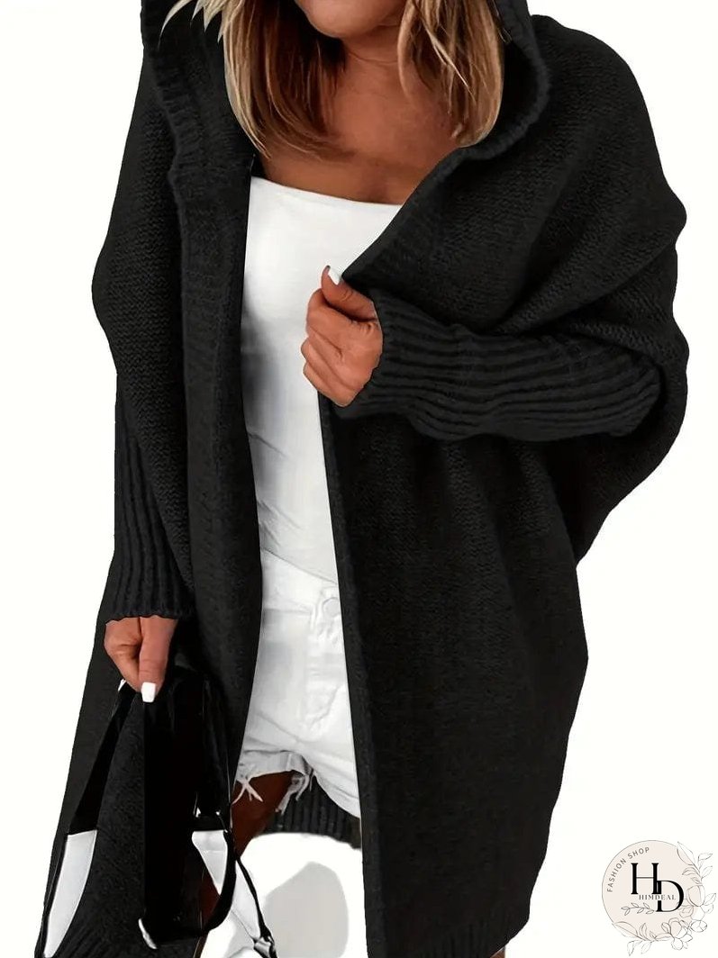 Winter Knit Hooded Cardigan