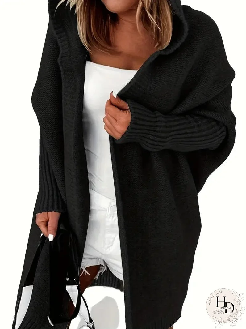 Winter Knit Hooded Cardigan