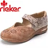 &Gamma;&upsilon;&nu;&alpha;&iota;&kappa;&epsilon;ί&alpha; &Pi;&alpha;&pi;&omicron;ύ&tau;&sigma;&iota;&alpha; Rieker&reg; New Hollow Wedge Heel Baotou Color Block Retro