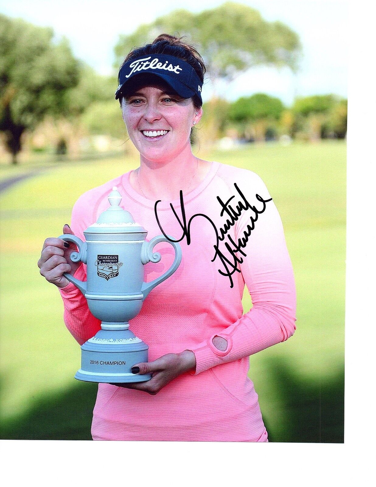 Brittany Altomare LPGA star hand autographed 8x10 golf Photo Poster painting Shrewsbury, MA