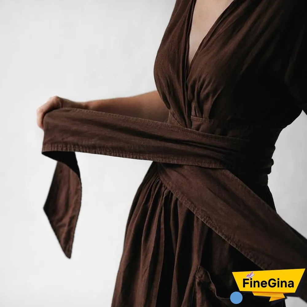 Moment of Yourself Wrap Midi Dress