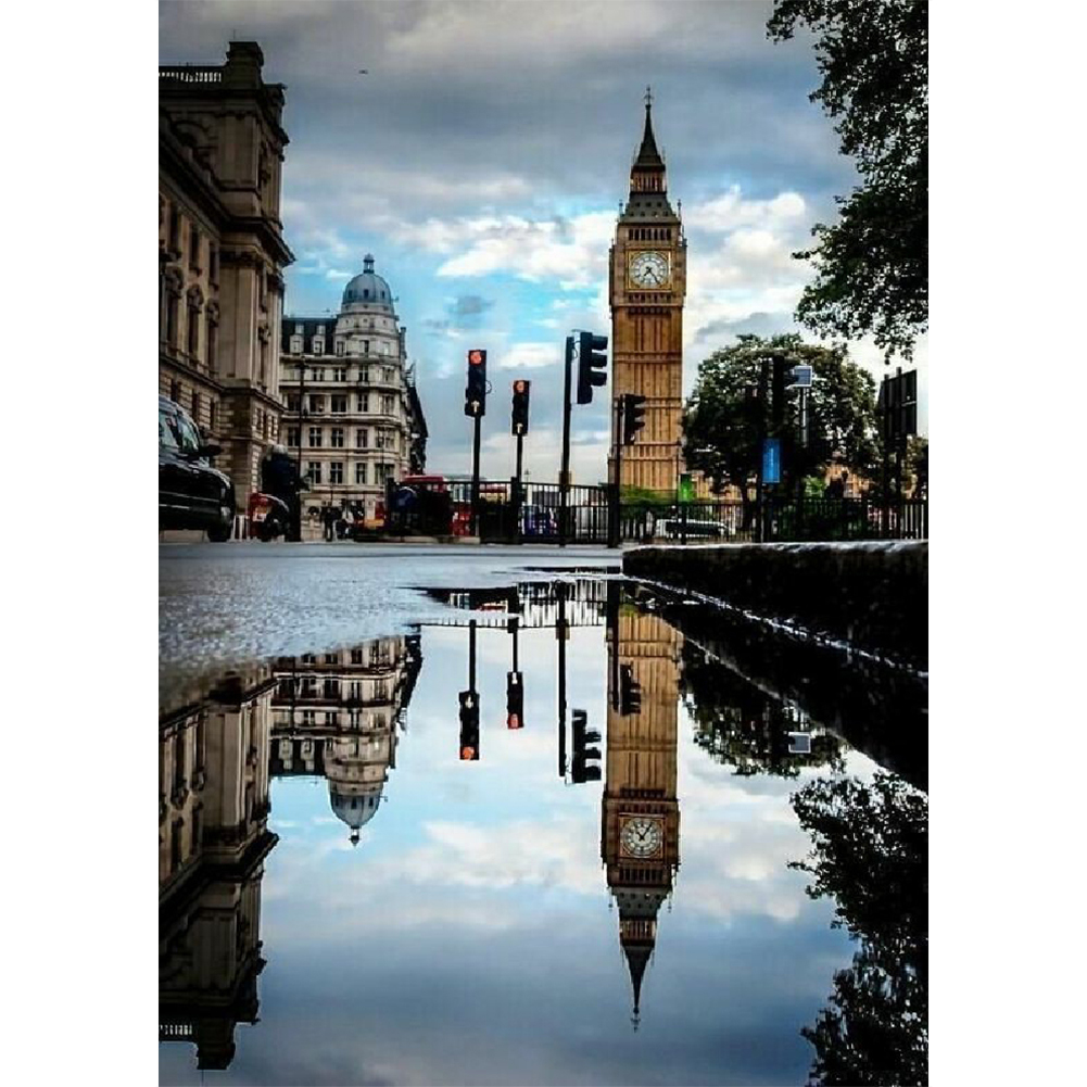 

30*40CM - Round Drill Diamond Painting - Big Ben, 501 Original