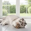 Rabbit Fur Ball Cat Toy 3.15in Plush Fuzzy Artificial Balls for Kitten Pet Gifts