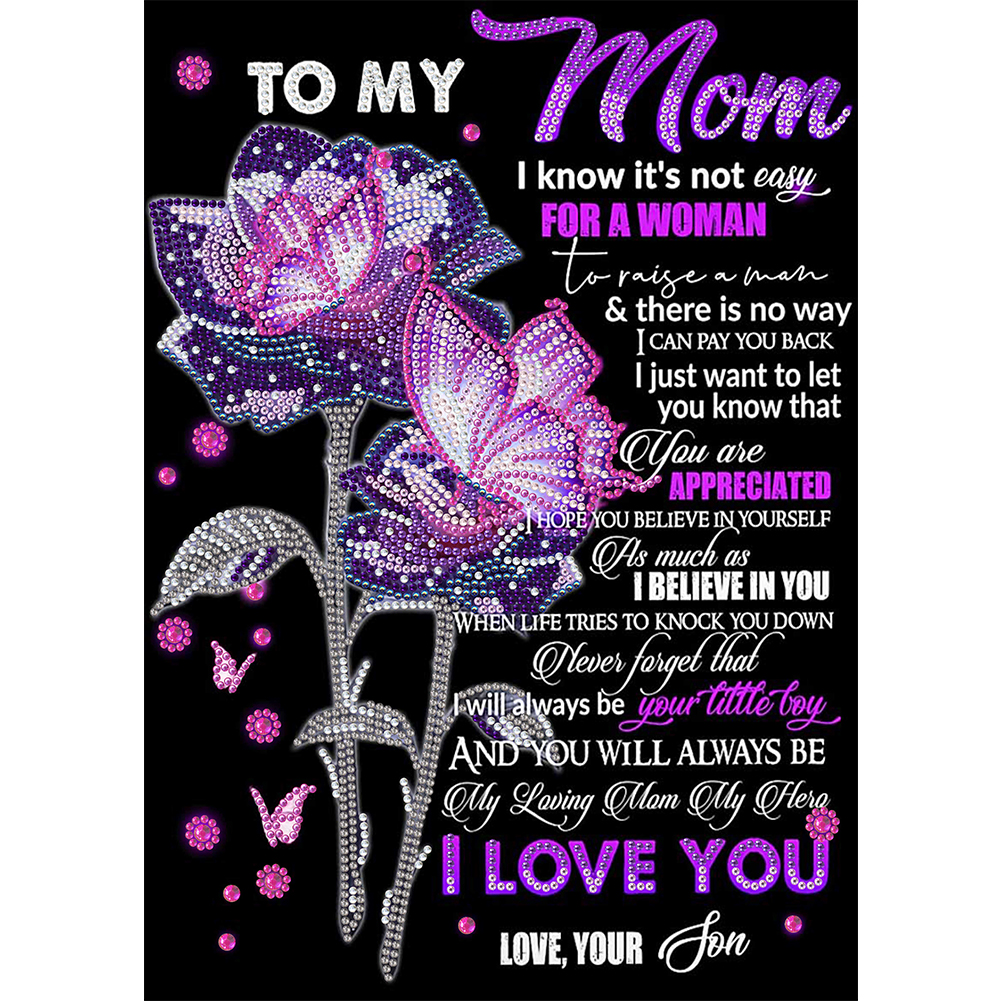 

Precious Mom - Special Shaped Diamond Painting - 30*40CM, 501 Original
