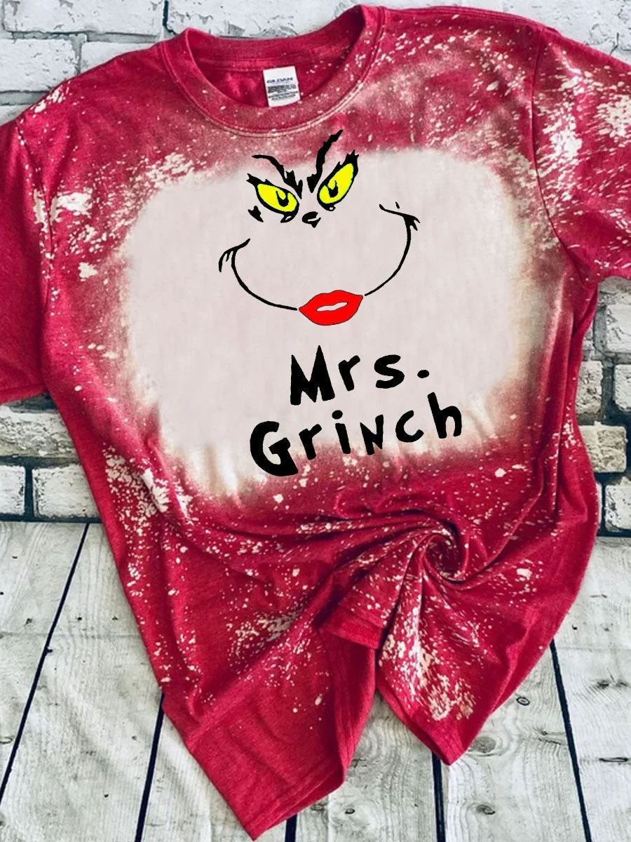 Mr. & Mrs. Grinch Couples Tie Dye T-shirt