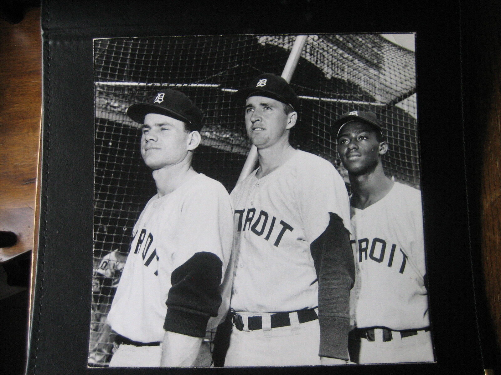 Steve Boros Dick Brown Jake Wood 1961 OVER SIZED Press Wire Photo Poster painting Detroit Tigers