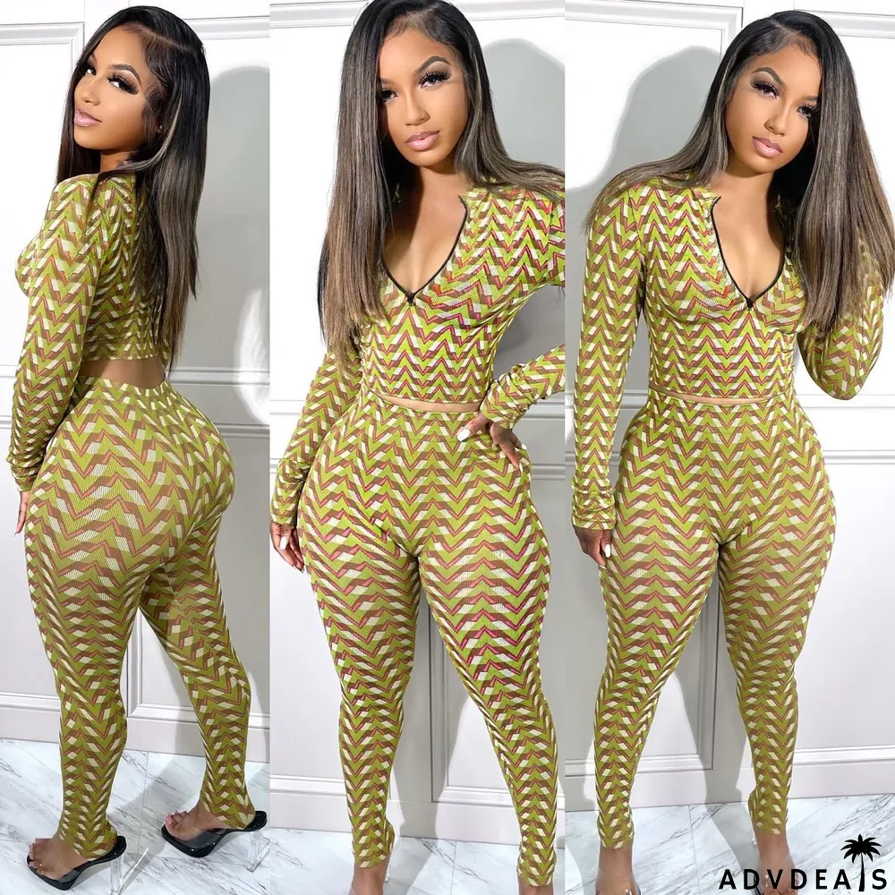 Autumn Personality All-match Tight Two-piece Suit