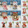 Acryl Weihnachten Hund Katze - 5d DIY Handwerk Ornament
