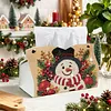 Hat for Snowman DIY Pearl Diamond Painting PU Cover Tissue Holder Kit Pearl Art Painting Decoration for Home & Gifts
