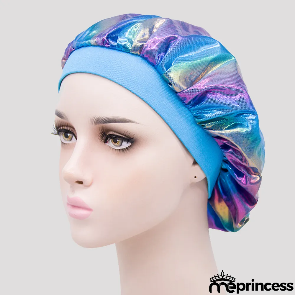 Blue Casual Living Print Patchwork Hat