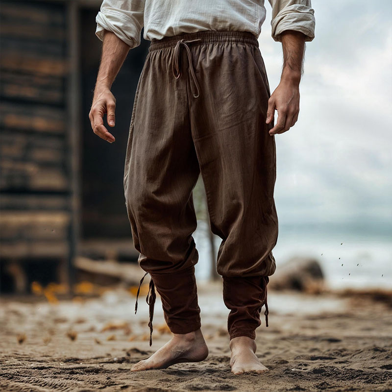 Renaissance Men's Trousers &ndash; Viking LARP Linen Cotton Pants