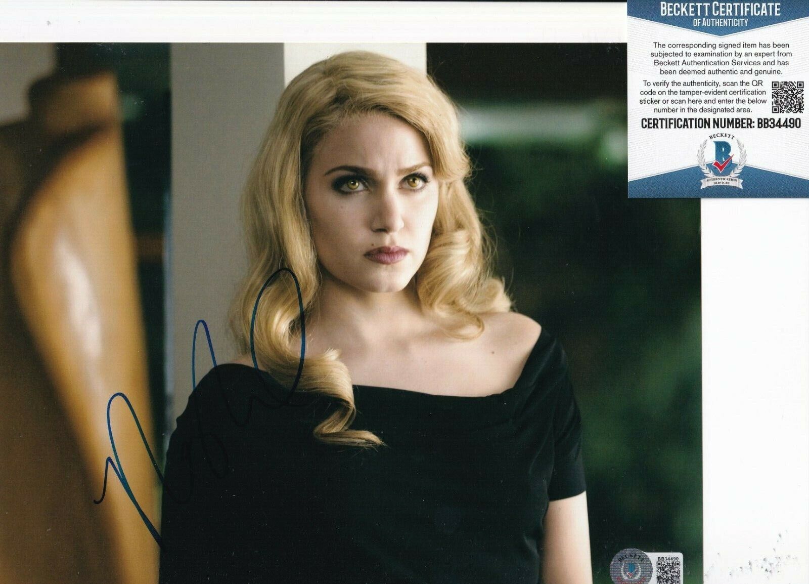 NIKKI REED signed (TWILIGHT) Rosalie Movie 8X10 Photo Poster painting BECKETT BAS BB34490