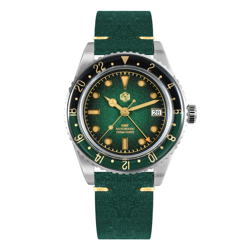 ★Sunshine Savings★San Martin 40mm Retro NH34 GMT Watch SN0134 San Martin Watch San Martin Watch