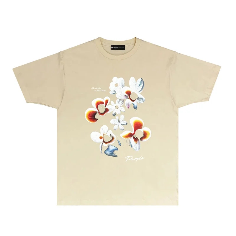 Purple 2023 new fashion T-shirt short sleeves