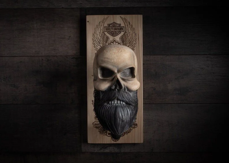Bearded Skull - Eagle Skull & Cross.