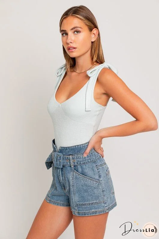 TAYLOR STRAP TIE BODY SUIT