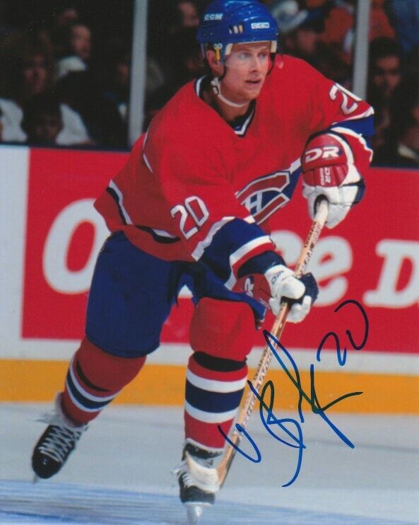 VALERI BURE SIGNED MONTREAL CANADIENS 8x10 Photo Poster painting! Autograph EXACT PROOF!