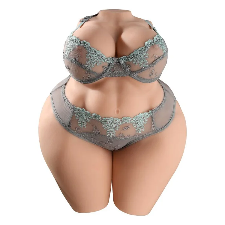 25.35lb Sexiest Doll with Dual Channel Lifelike BBW Plump Big Ass Sex Doll For Men - Nude/Brownss