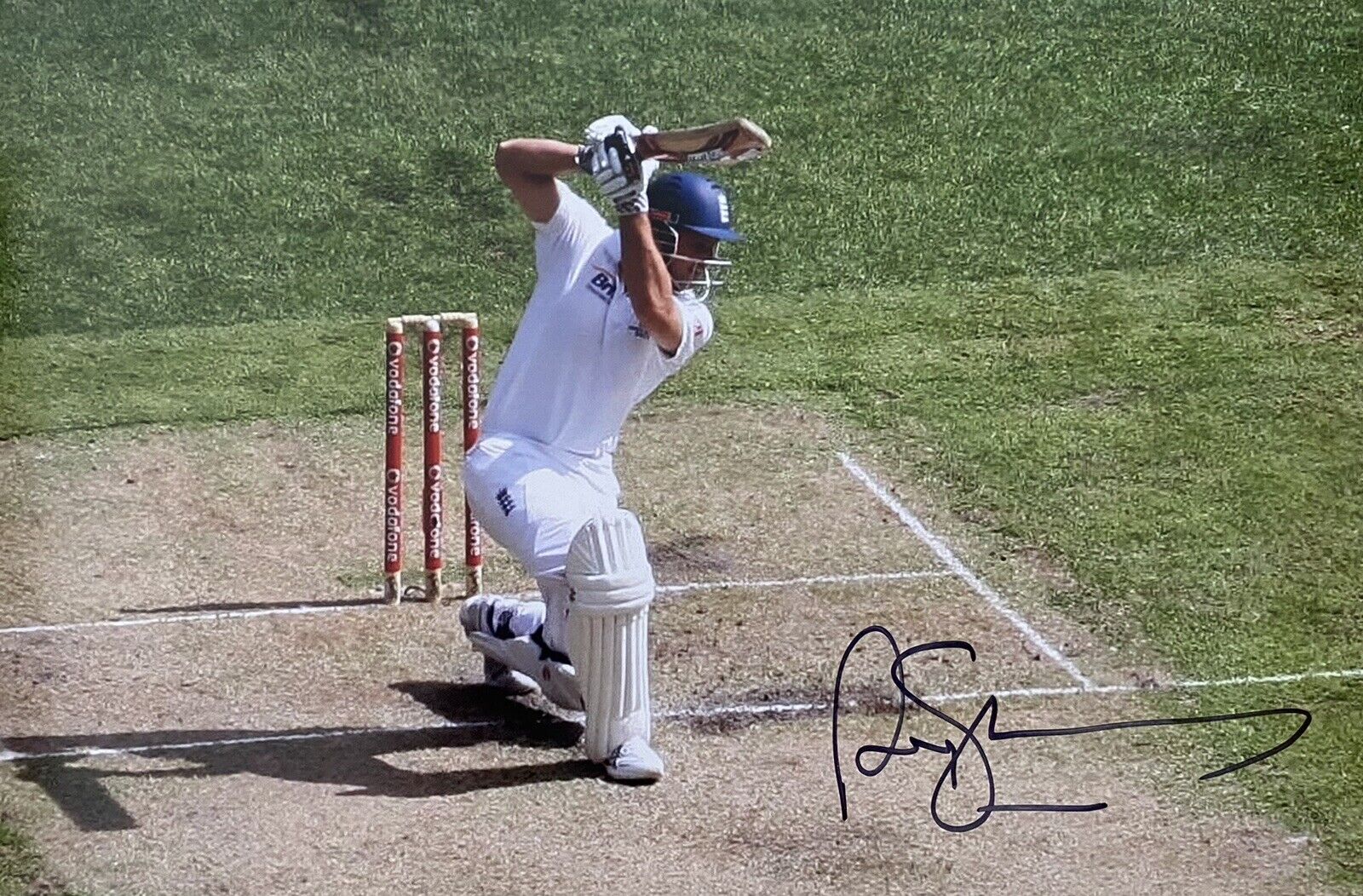 Andrew Strauss Genuine Hand Signed England Cricket 12x8 Photo Poster painting 4