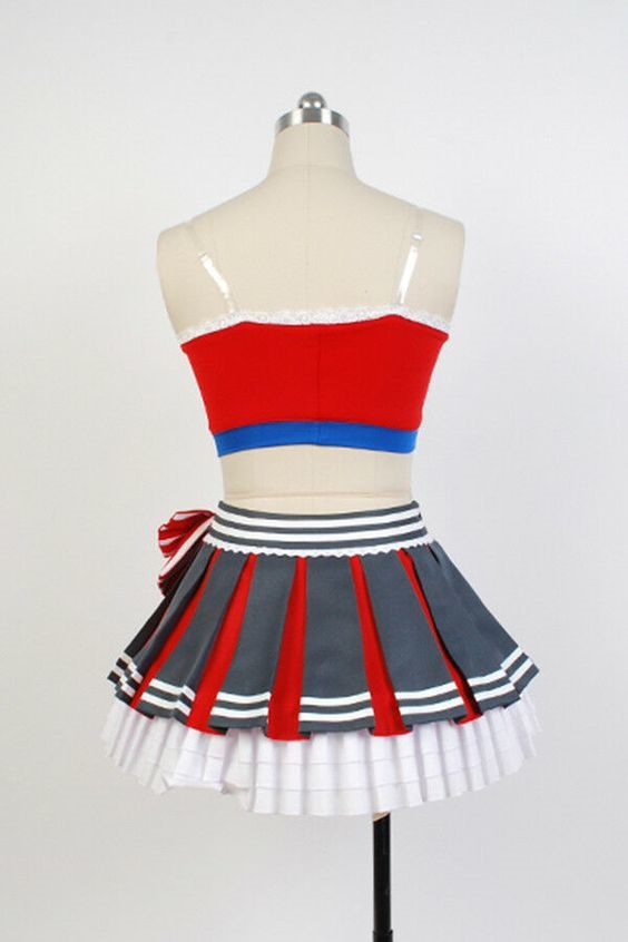 Lovelive Maki Nishikino Cheerleaders Uniform Cosplay Costume