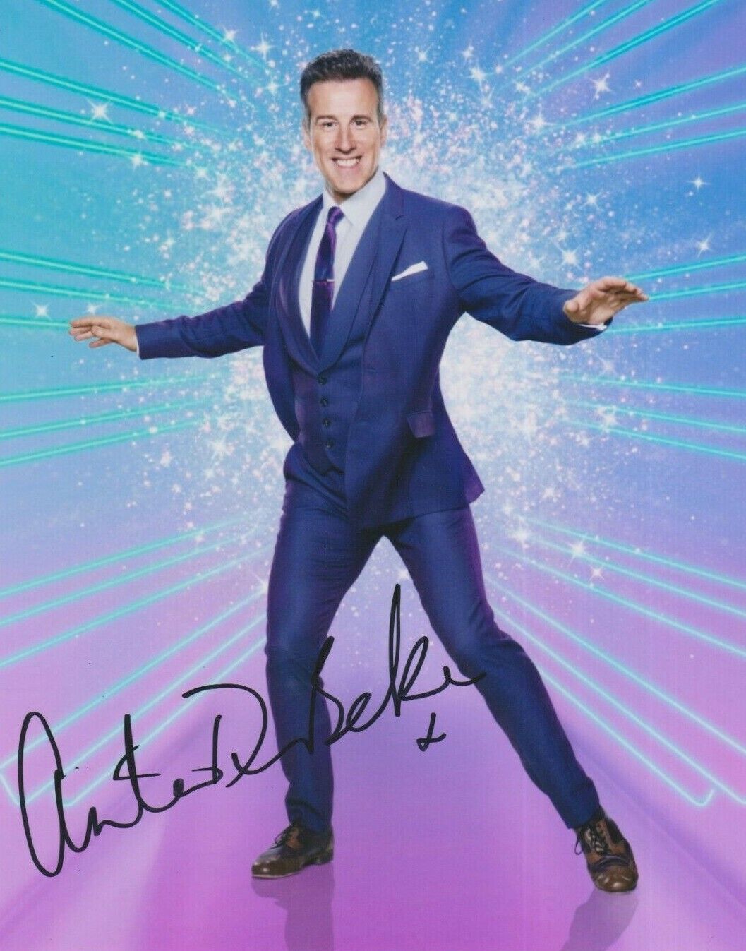 Anton Du Beke **HAND SIGNED** 10x8 Photo Poster painting ~ Strictly Come Dancing