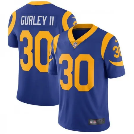 Men's Los Angeles Rams #30 Todd Gurley  Royal Vapor Untouchable Limited Stitched NFL Jersey