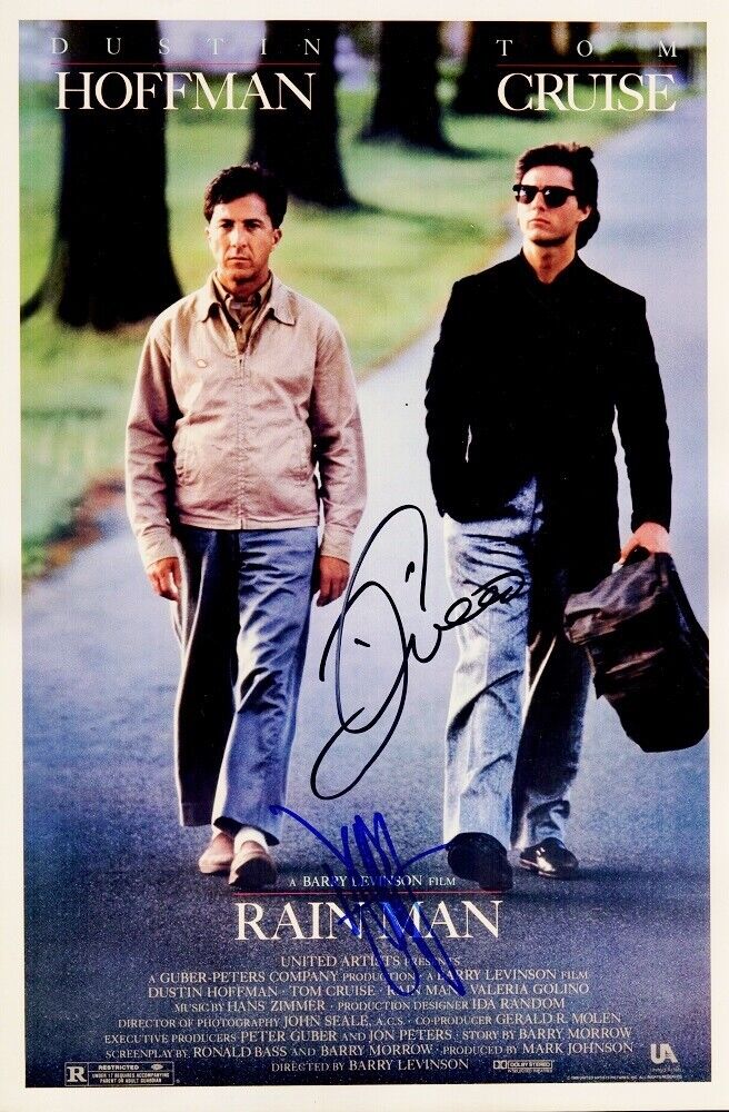 Tom Cruise and Dustin Hoffman Signed - Autographed RAIN MAN 11x17 inch Photo Poster painting