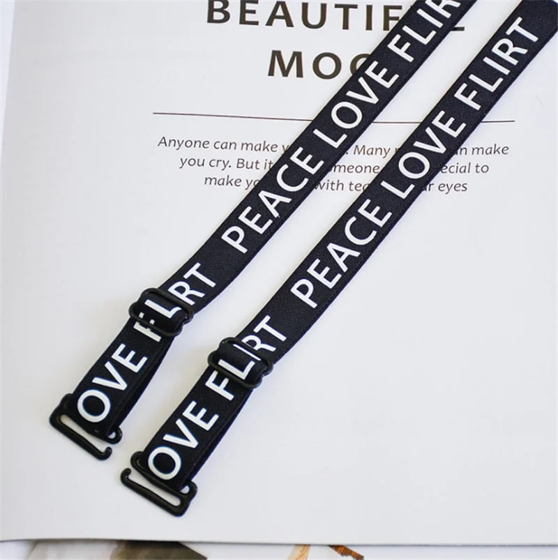 Adjustable Bras Straps Sexy Brassiere Invisiable Lenceria Straps Beauty Back Letters Shoulder Strap Underwear Bra Accessories