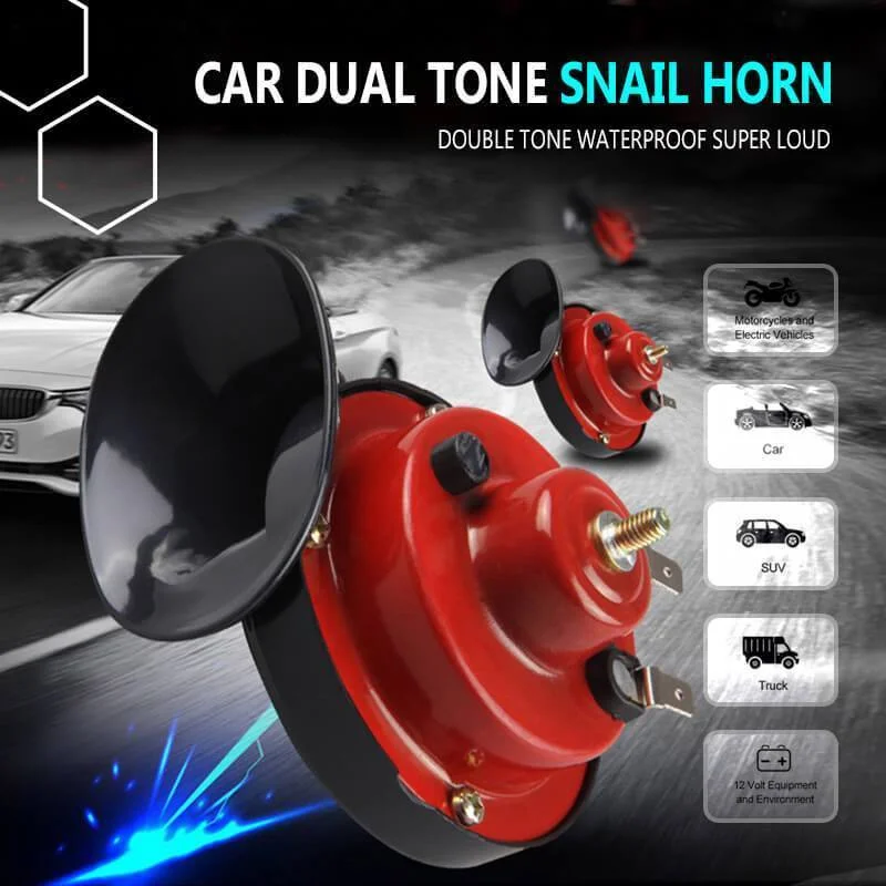 Car Dual Tone Snail Horn