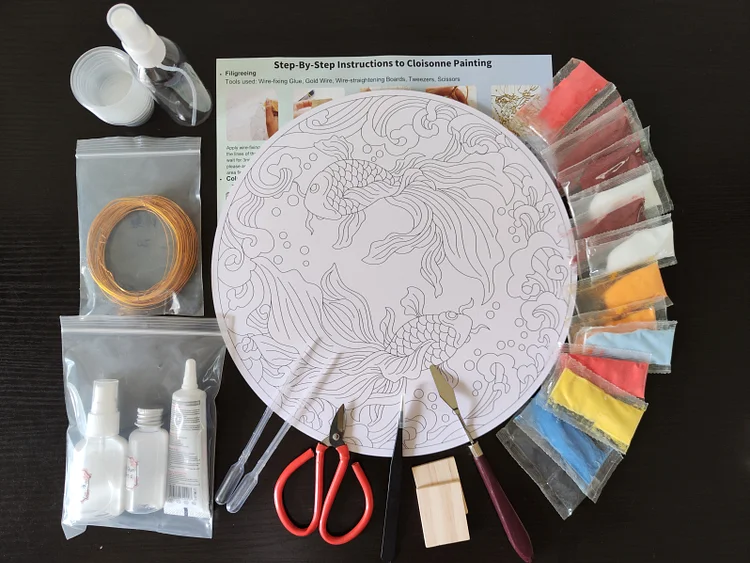 White Deer - Cloisonne DIY Painting Kits
