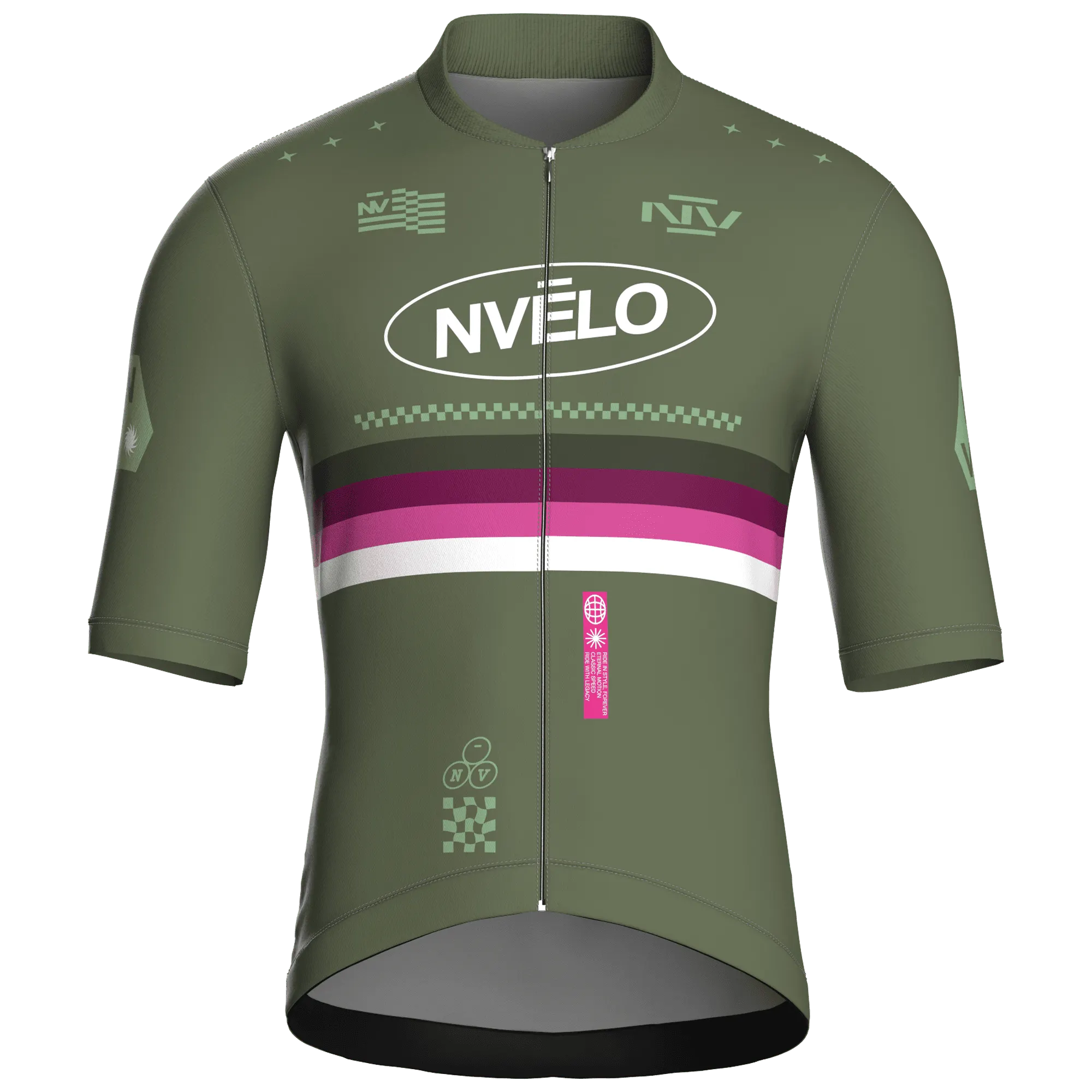 Meridian Olive Jersey – Cycling Short Sleeve Race Fit