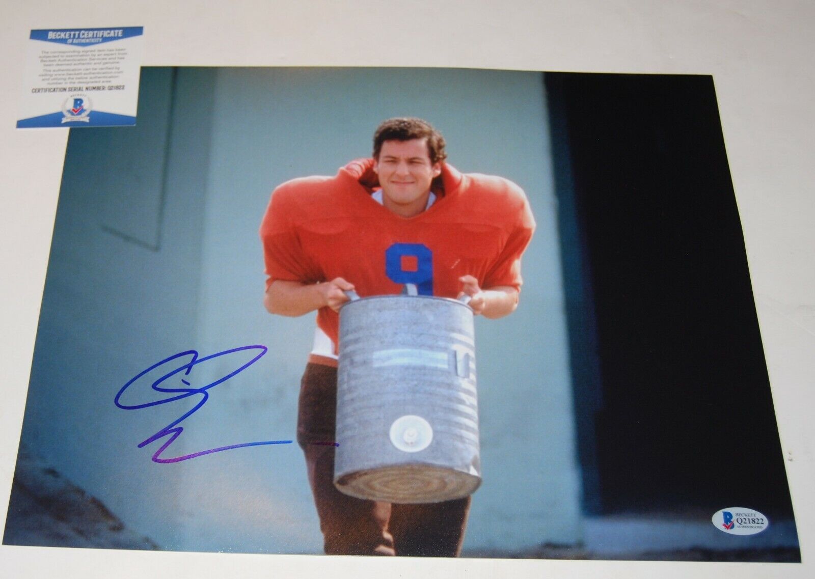 ADAM SANDLER signed (THE WATERBOY) 11X14 Photo Poster painting *Bobby Boucher* PROOF Beckett #3