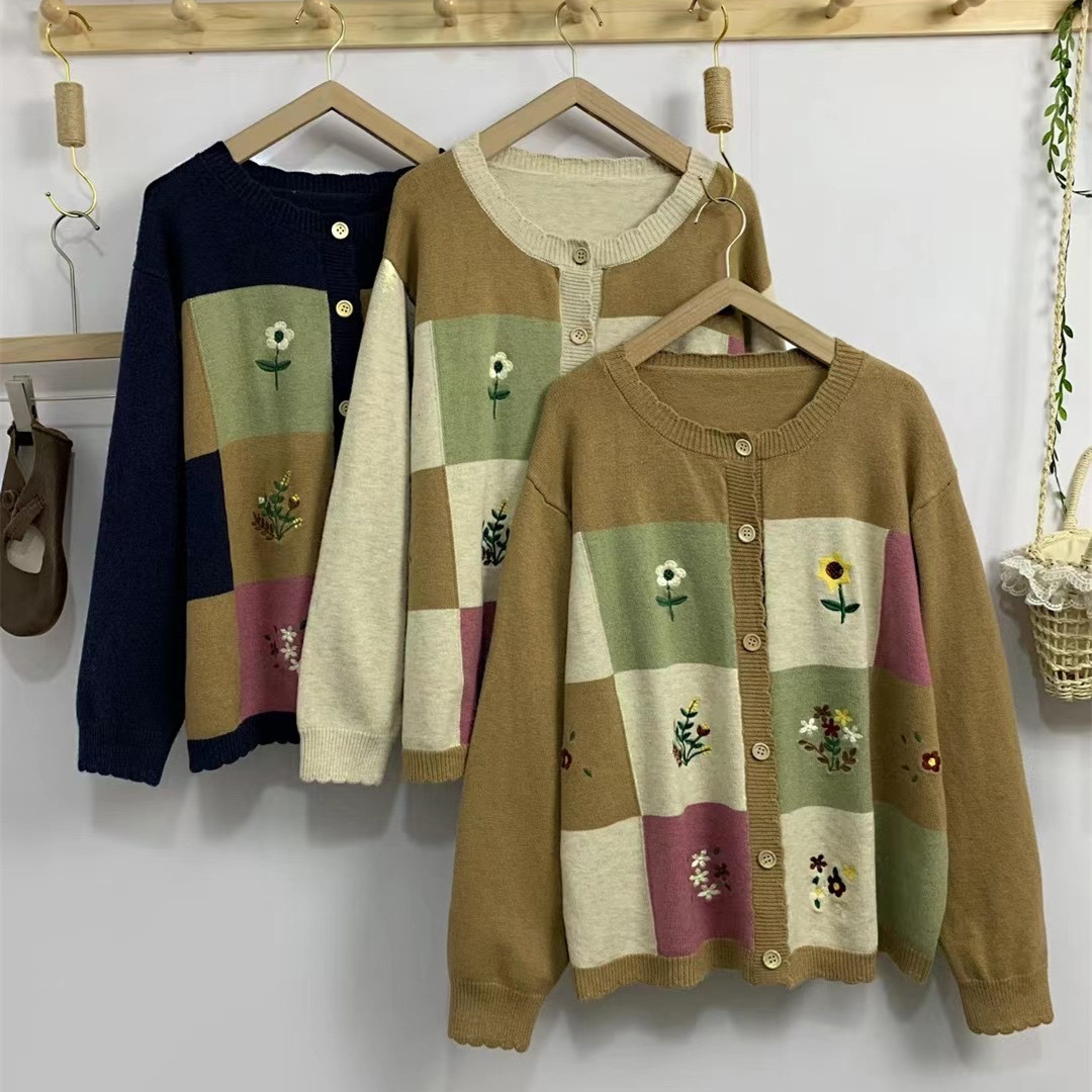 Chicfifth Sweater Women Winter Long Sleeve High Quality Autumn Vintage Top Knitted Cardigan