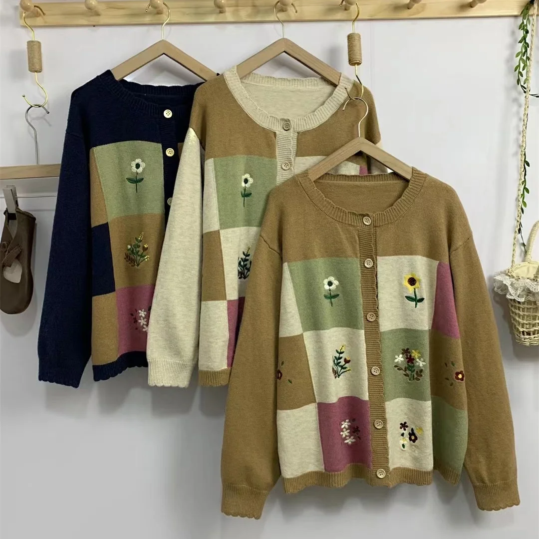Chicfifth Sweater Women Winter Long Sleeve High Quality Autumn Vintage Top Knitted Cardigan