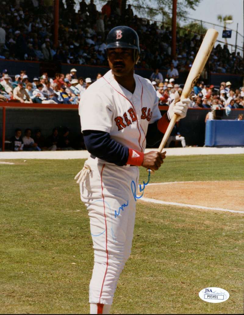 Jim Rice Red Sox Jsa Signed 1/1 Original Image 8x10 Photo Poster painting Authentic Autograph