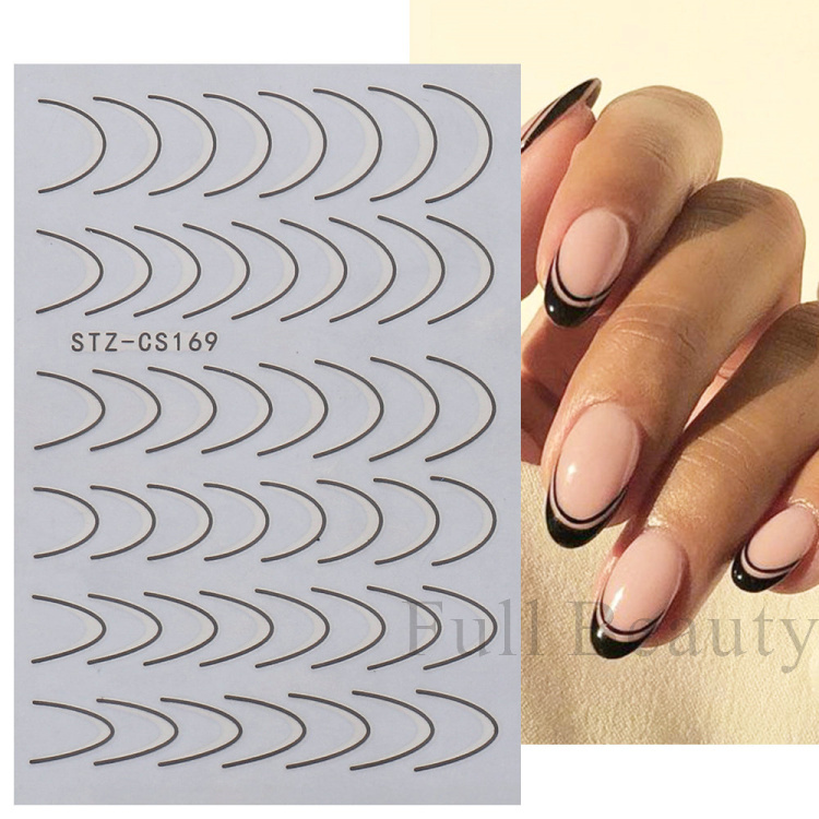 Bayoumowers Pink Marble 3D Nail Stickers Ink Blooming Geometry Lines Adhesive Sliders Watercolor Flower Leaves Nail Art Decals LASTZ-SJ031