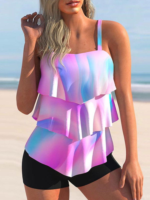 Women Long Sleeve V-neck Graphic Floral Printed Top