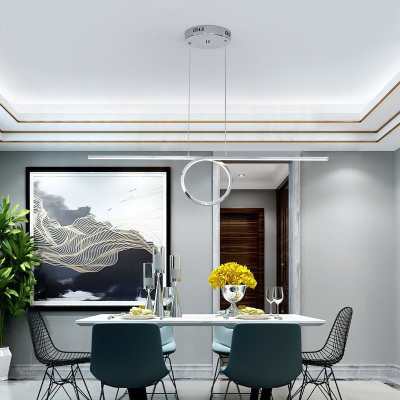 Chrome Gold Plated Pendant Lights For Dining Room Kitchen Room Corridor Pendant Lamp Hanging Lights Fixtures