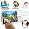 2027-2028 Two-Year Diamond Painting Calendar Kit, 13 Exquisite Multicolor Butterfly And Floral Illustrations, Large Size Desk Calendar, Mosaic Art Coil-Bound Desktop Planner