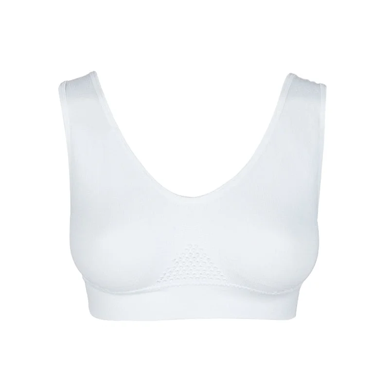 Bras For Women Plus Size Seamless Bra Cotton Breathable Underwear Wireless With Pads Push Up 6XL Bralette