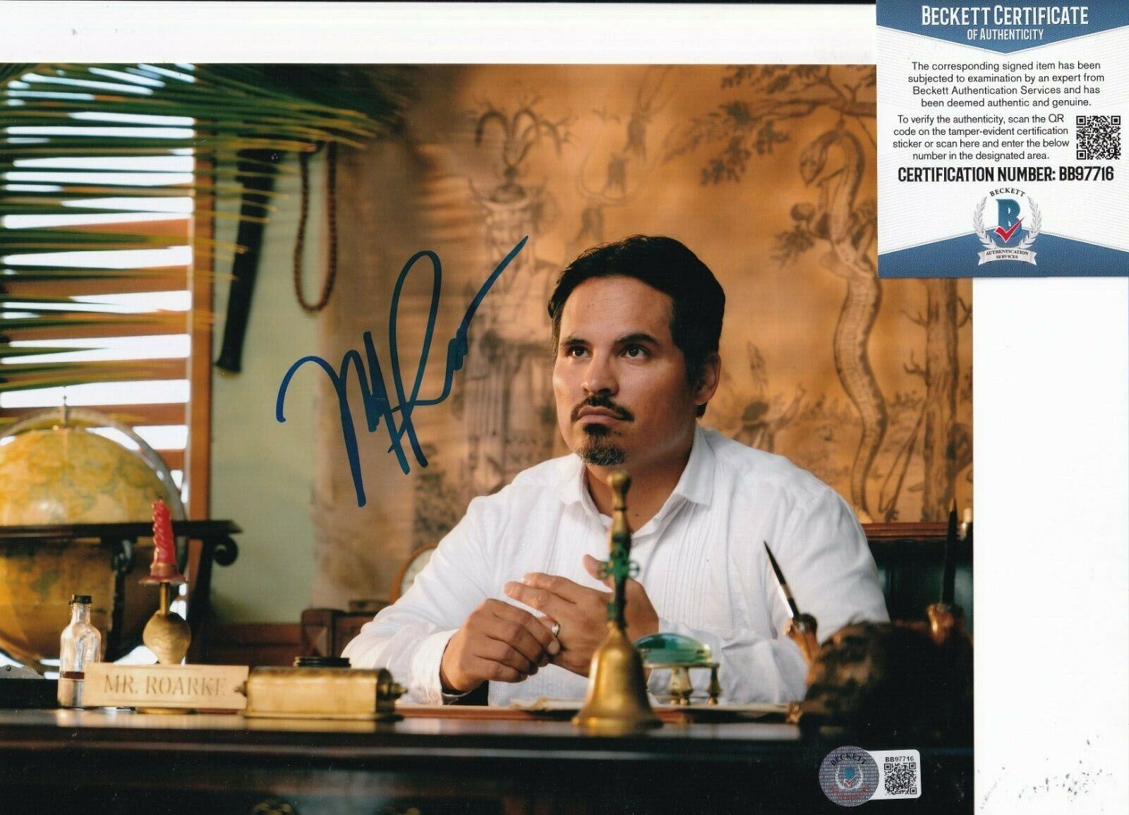 MICHAEL PENA signed (TOM & JERRY) Terence Movie 8X10 Photo Poster painting BECKETT BAS BB97716