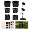 Umbrella Base Stand Hole Ring Plug Cover for Backyard Patio Table Decks (8Pcs)