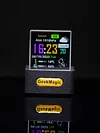 Crystal Cube Holographic Desktop Smart Weather Station Digital Clock for Home