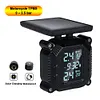 Solar Motorcycle TPMS LCD Display TPMS Tire Pressure Alarm Monitor Wireless TPMS