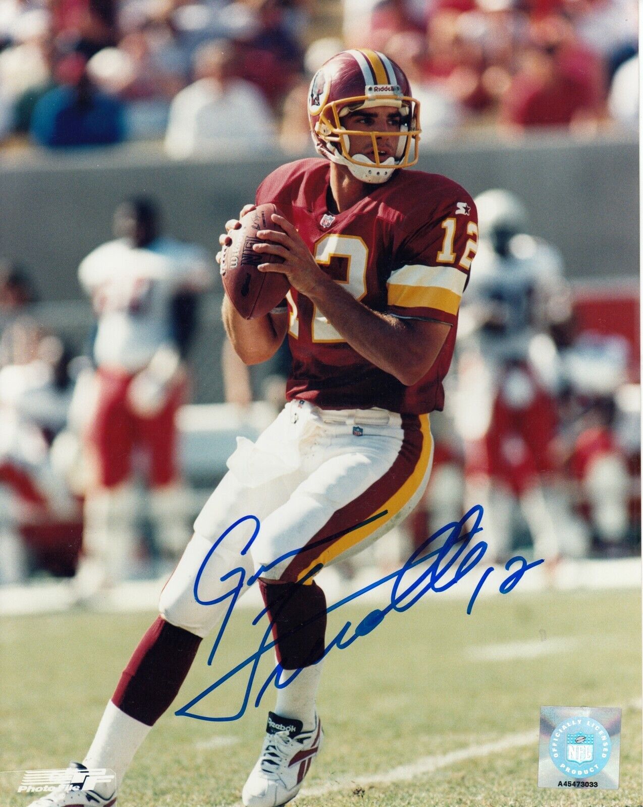 Gus Frerotte #0 8x10 Signed Photo Poster painting w/ COA Washington Redskins