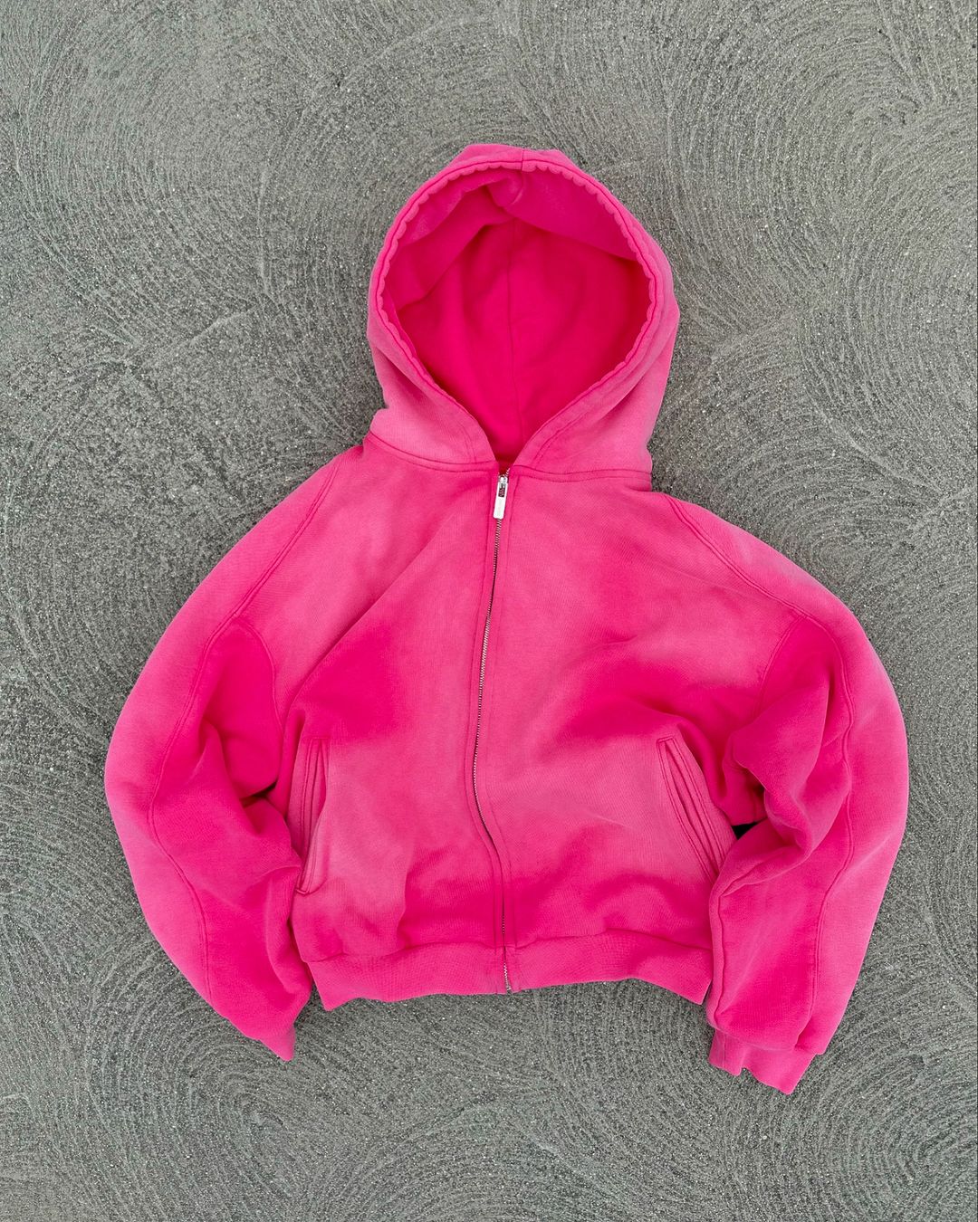 Washed vintage zip up