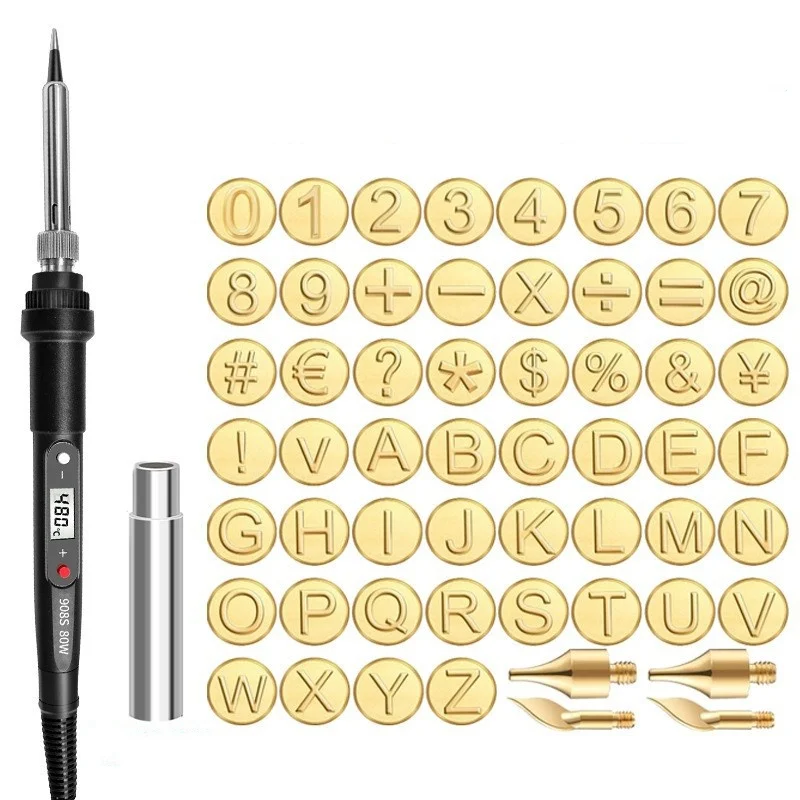 🎁26 Letters Copper Mold —DIY Wood Burning/Carving Set