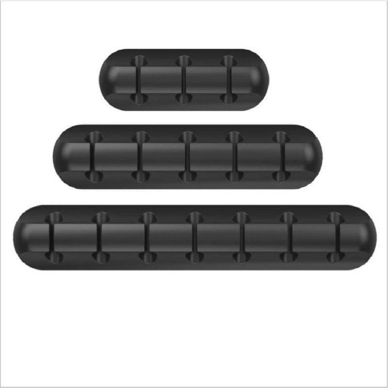 

BONKEEY cable organizer 3 pack clip management TPU silicone adhesive wire, 501 Original
