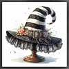 Witch Hat-14CT Stamped Cross Stitch 40*40cm tapestrymarket